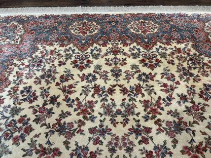 Karastan Rug 8.8 x 12 Ivory Kirman #788, Original 700 Series, Wool Karastan Carpet, Karastan Area Rug, Vintage Karastan, Living Room Rug - Nuvé