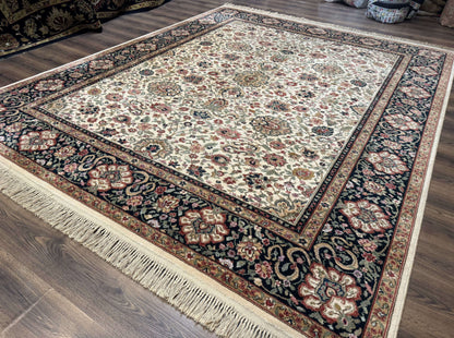 Karastan Rug 8.8 x 12 Ivory Indo Kirman #700/706, Wool Original Series - Nuvé