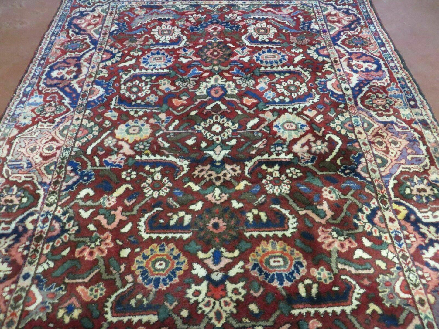 5' X 9' Antique Handmade Turkish Wool Veg Dyes Rug Nice # 107 - Nuvé
