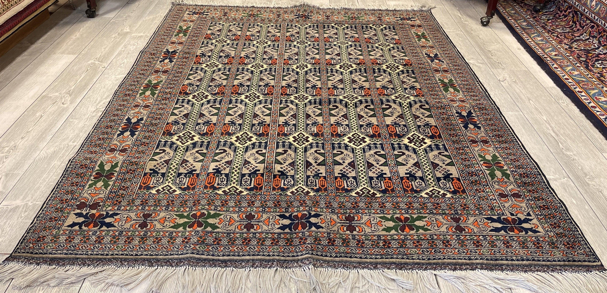 Afghani Area Rug I Ala Bakhmal 5x7 Ft - Nuvé