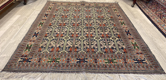 Afghani Area Rug I Ala Bakhmal 5x7 Ft - Nuvé