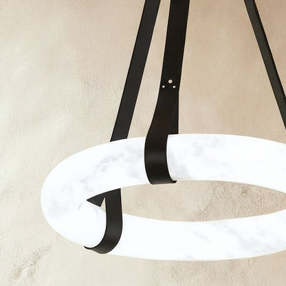 Aktis Alabaster Pendant Light by Residence Supply featuring a smooth alabaster shade and modern hanging design.