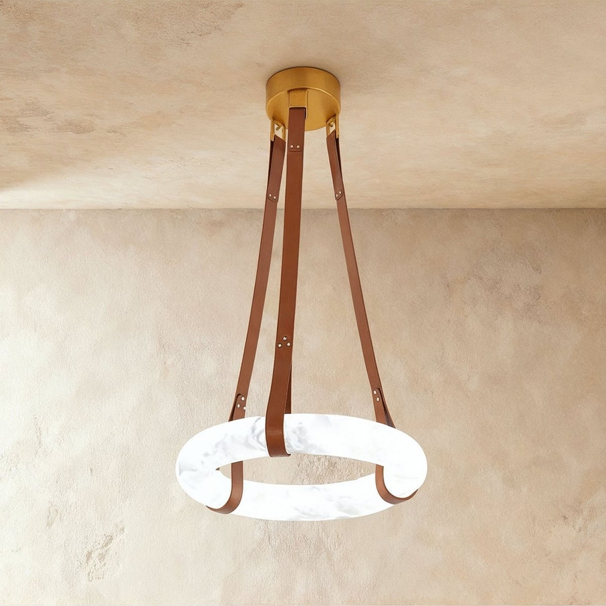 Aktis Alabaster Pendant Light by Residence Supply featuring a smooth alabaster shade and modern pendant design.