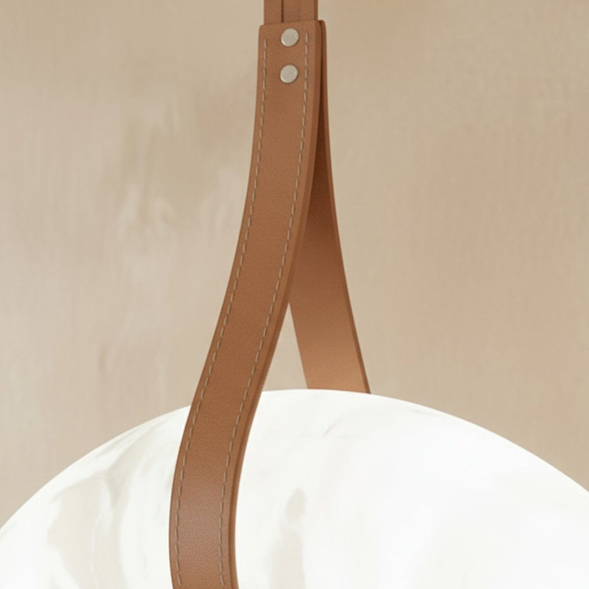Aktis Alabaster Pendant Light by Residence Supply featuring a smooth alabaster glass shade and modern design.
