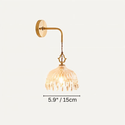Alshamal glass wall light by Residence Supply, featuring a sleek transparent glass shade and modern wall mount design.