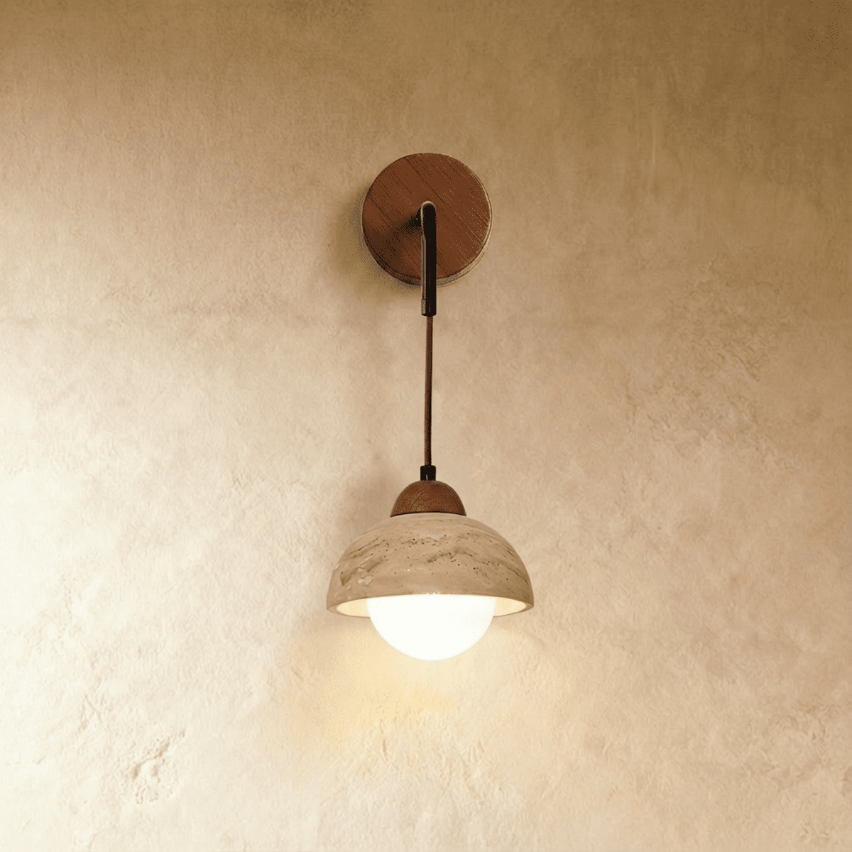 Aluria Travertine Wall Lamp - Nuvé