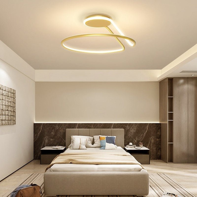 Alyona ceiling light by Residence Supply featuring a modern design with a sleek metal fixture and glass shade for ambient lighting.
