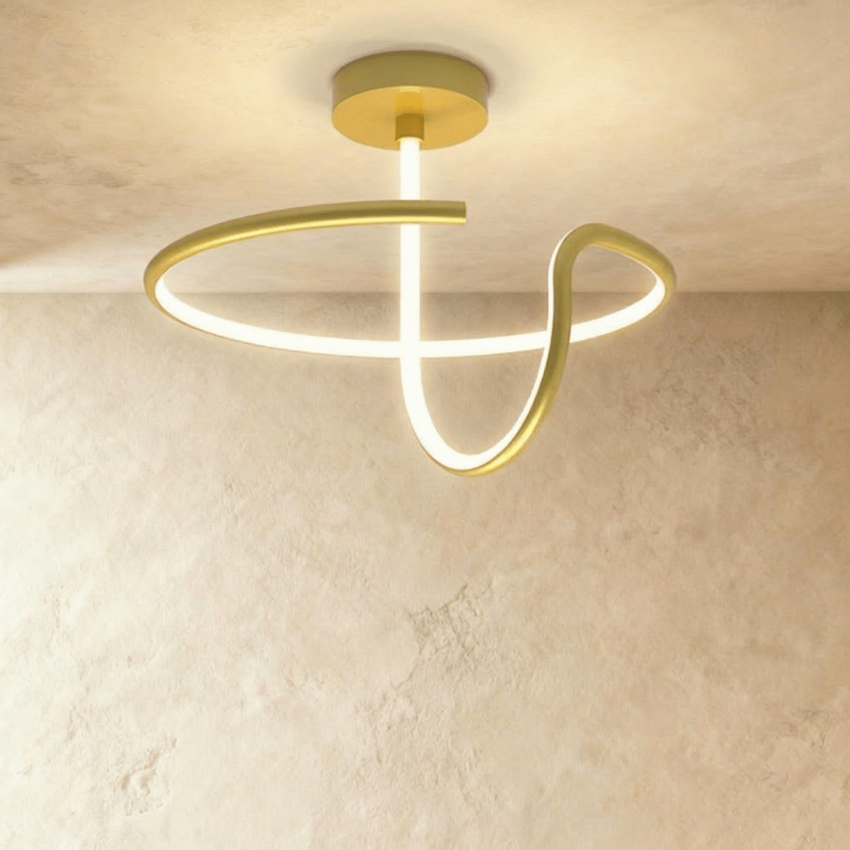Alyona ceiling light by Residence Supply, modern fixture with a sleek design and metal finish, hanging from the ceiling.