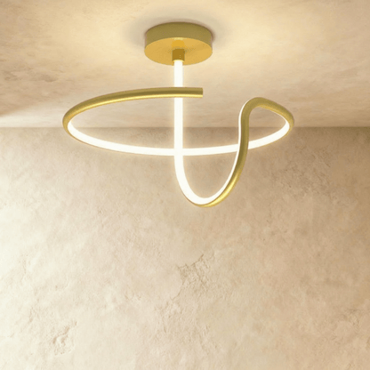 Alyona ceiling light by Residence Supply, modern fixture with a sleek design and metal finish, hanging from the ceiling.