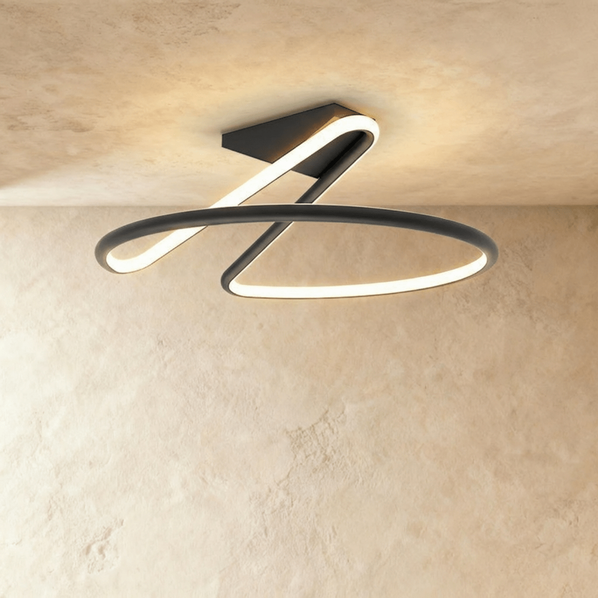 Alyona ceiling light by Residence Supply, modern fixture with a sleek design and diffused lighting, mounted on a ceiling.