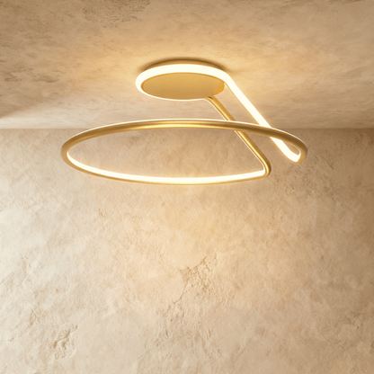 Alyona ceiling light fixture by Residence Supply featuring a modern design with a sleek metal frame and glass shade.
