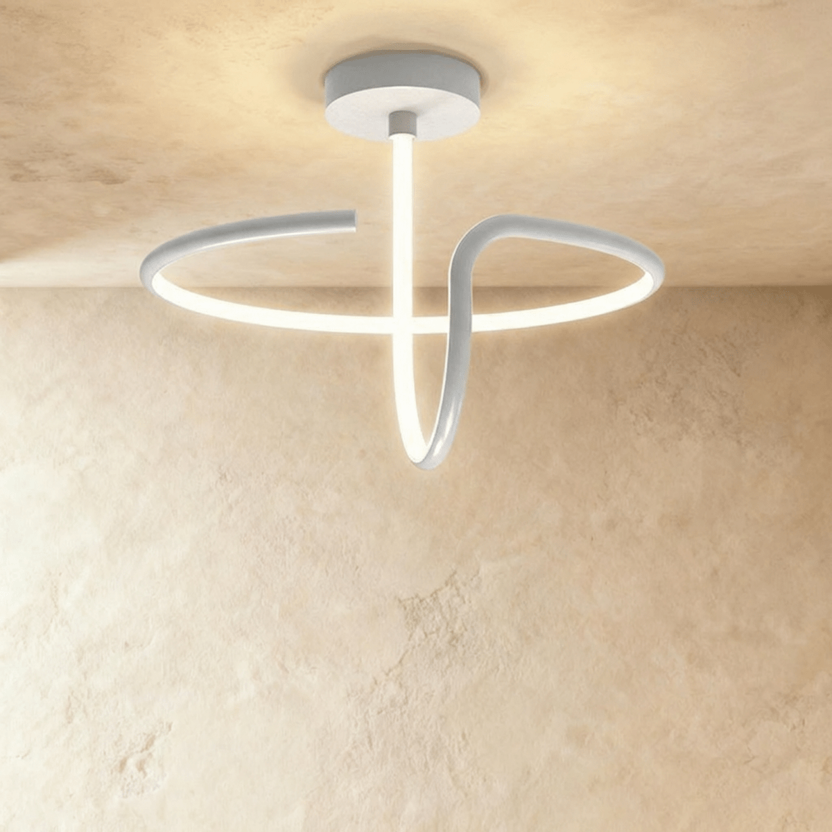 Alyona Ceiling Light by Residence Supply featuring a modern design with a sleek metal frame and glass shade for living room or bedroom.