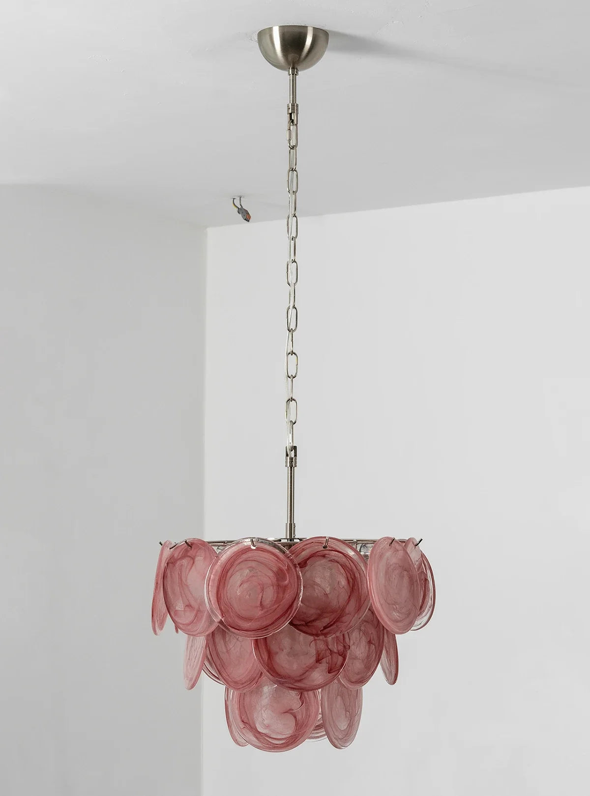 Retro Glass Disc Chandelier