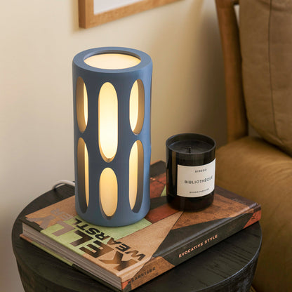 Terra Labs Amoeba Table Lamp with organic, amoeba-shaped design and frosted glass shade for modern home lighting.