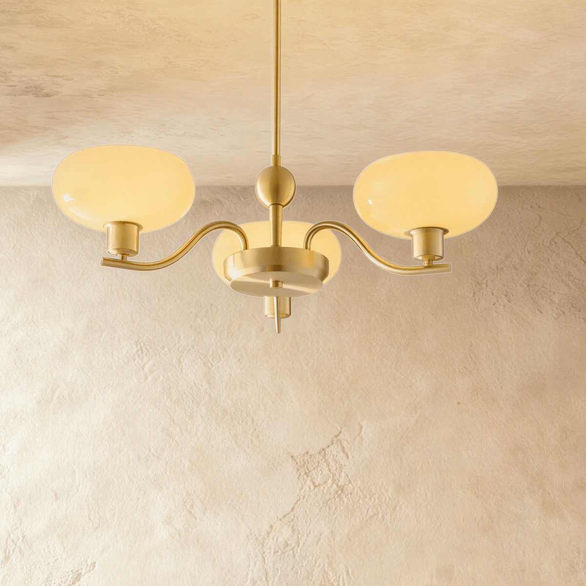 Elegant Ampix chandelier by Residence Supply with multiple light fixtures and intricate metal detailing for sophisticated lighting.