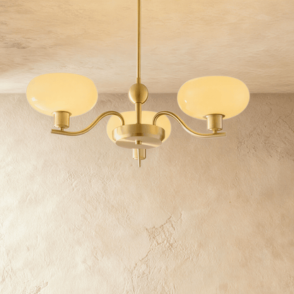 Elegant Ampix chandelier by Residence Supply with multiple light fixtures and intricate metal detailing for sophisticated lighting.