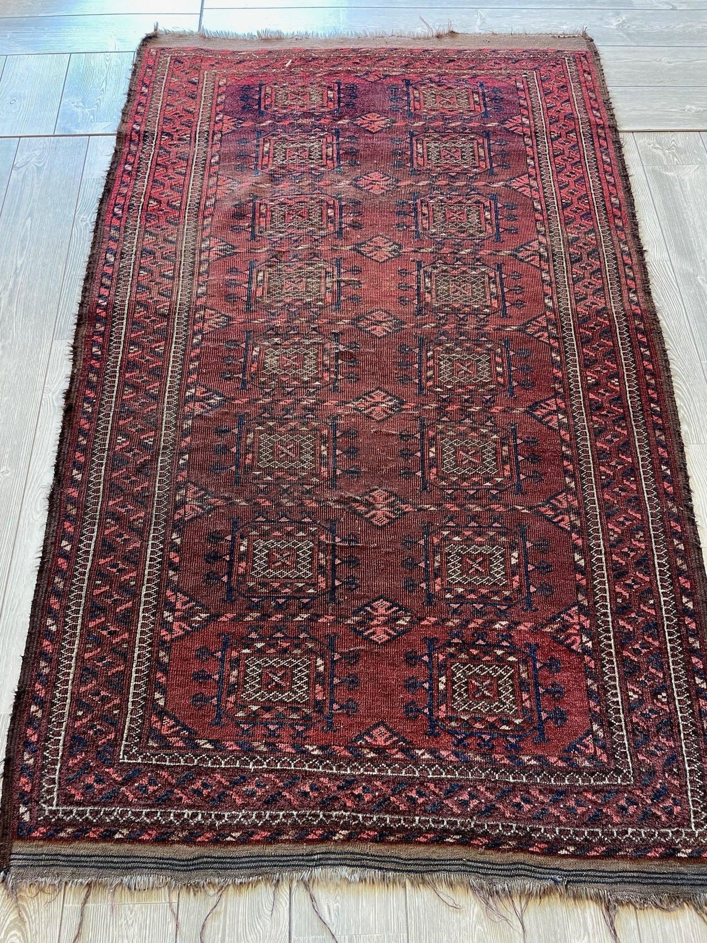 Antique 1880’s Baluch Rug 4x7 Ft - Nuvé
