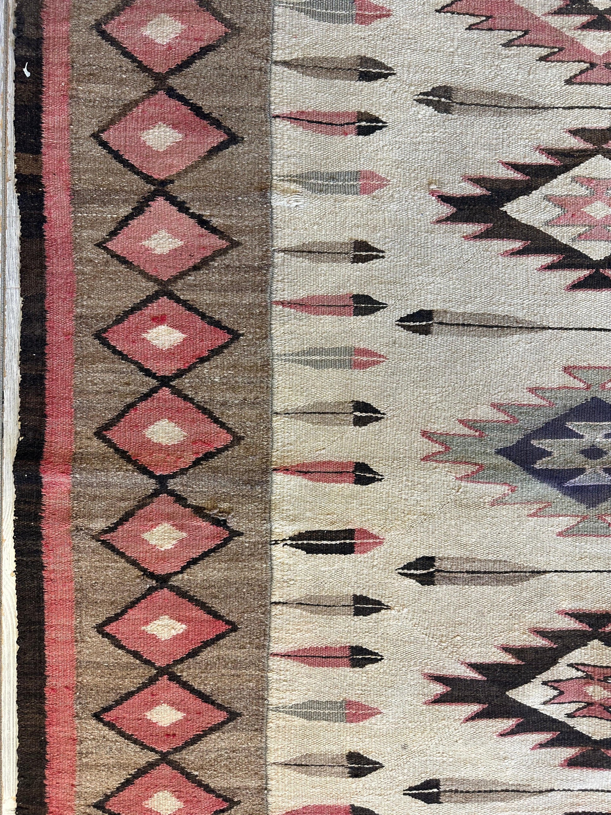 Antique 1880’s Navajo Rug 4’ x 5’ - Nuvé