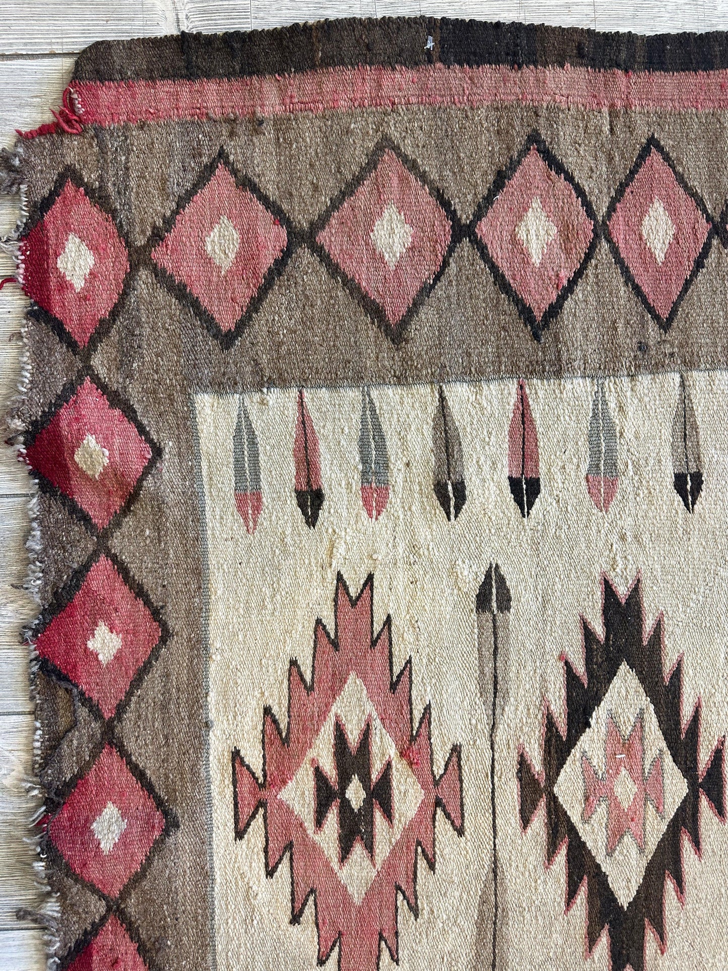 Antique 1880’s Navajo Rug 4’ x 5’ - Nuvé
