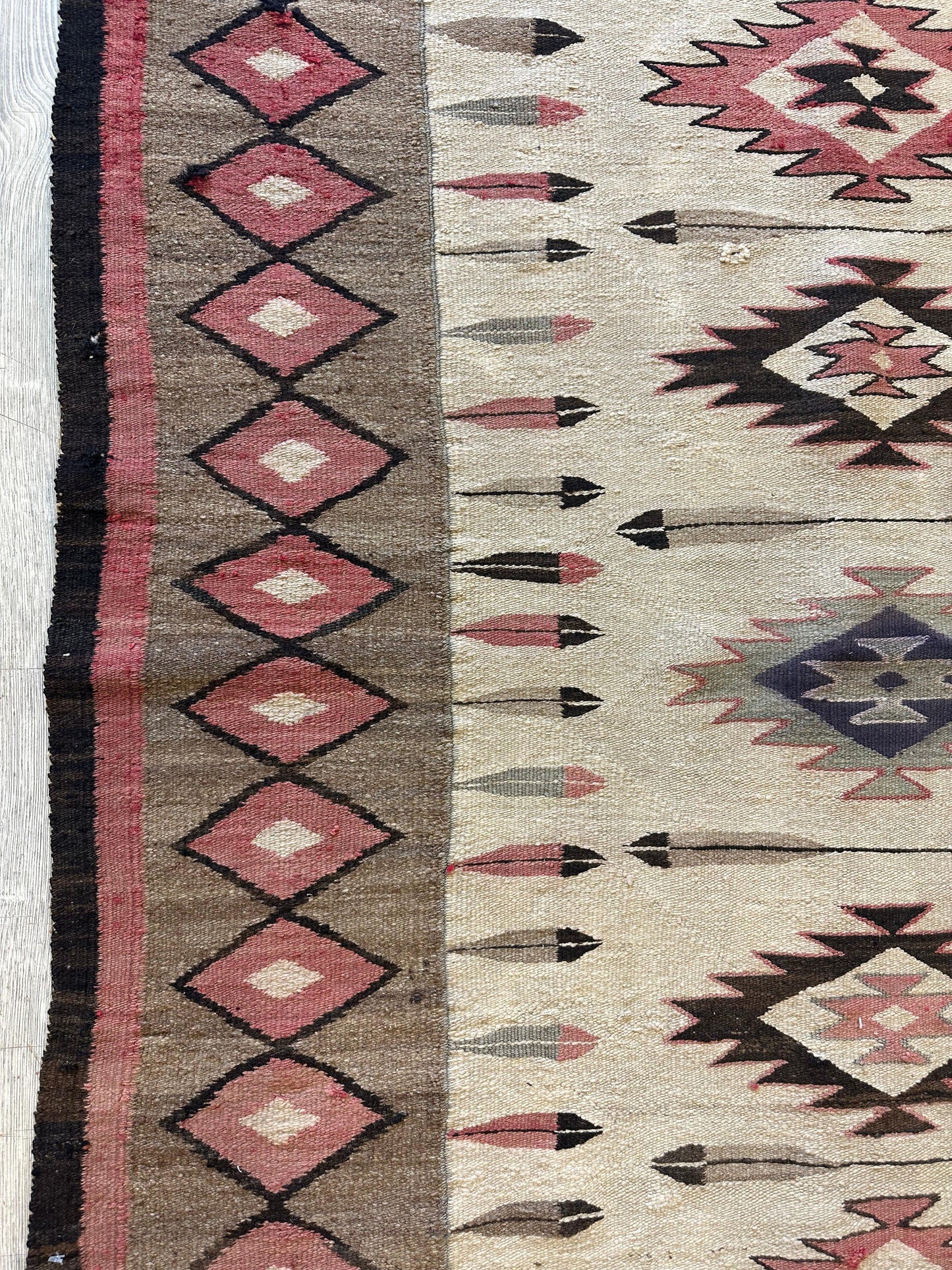 Antique 1880’s Navajo Rug 4’ x 5’ - Nuvé