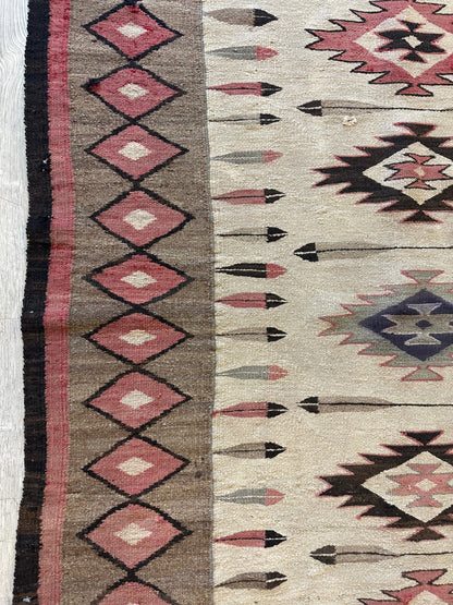 Antique 1880’s Navajo Rug 4’ x 5’ - Nuvé