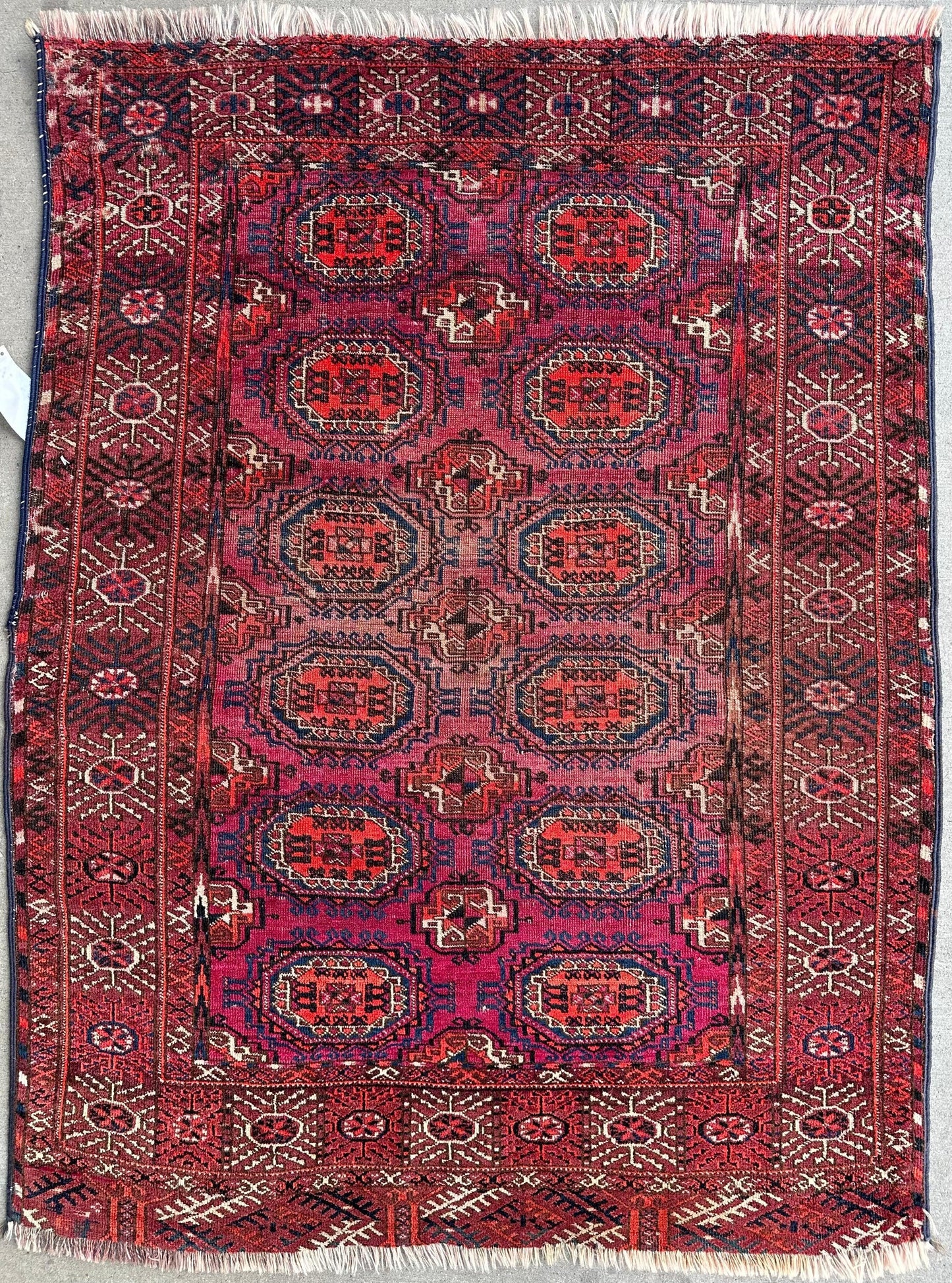 Antique 1910’s Tribal Turkoman Rug 3’ x 4’1” - Nuvé