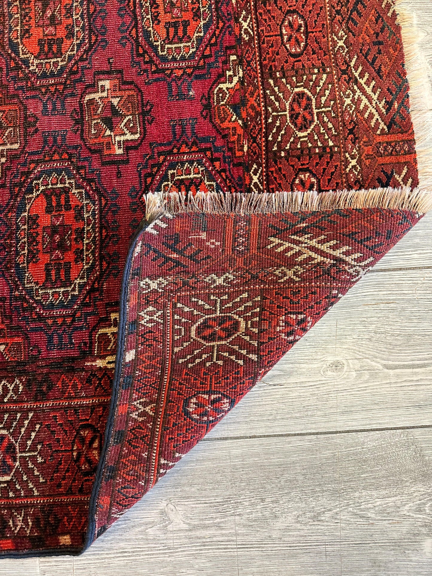 Antique 1910’s Tribal Turkoman Rug 3’ x 4’1” - Nuvé