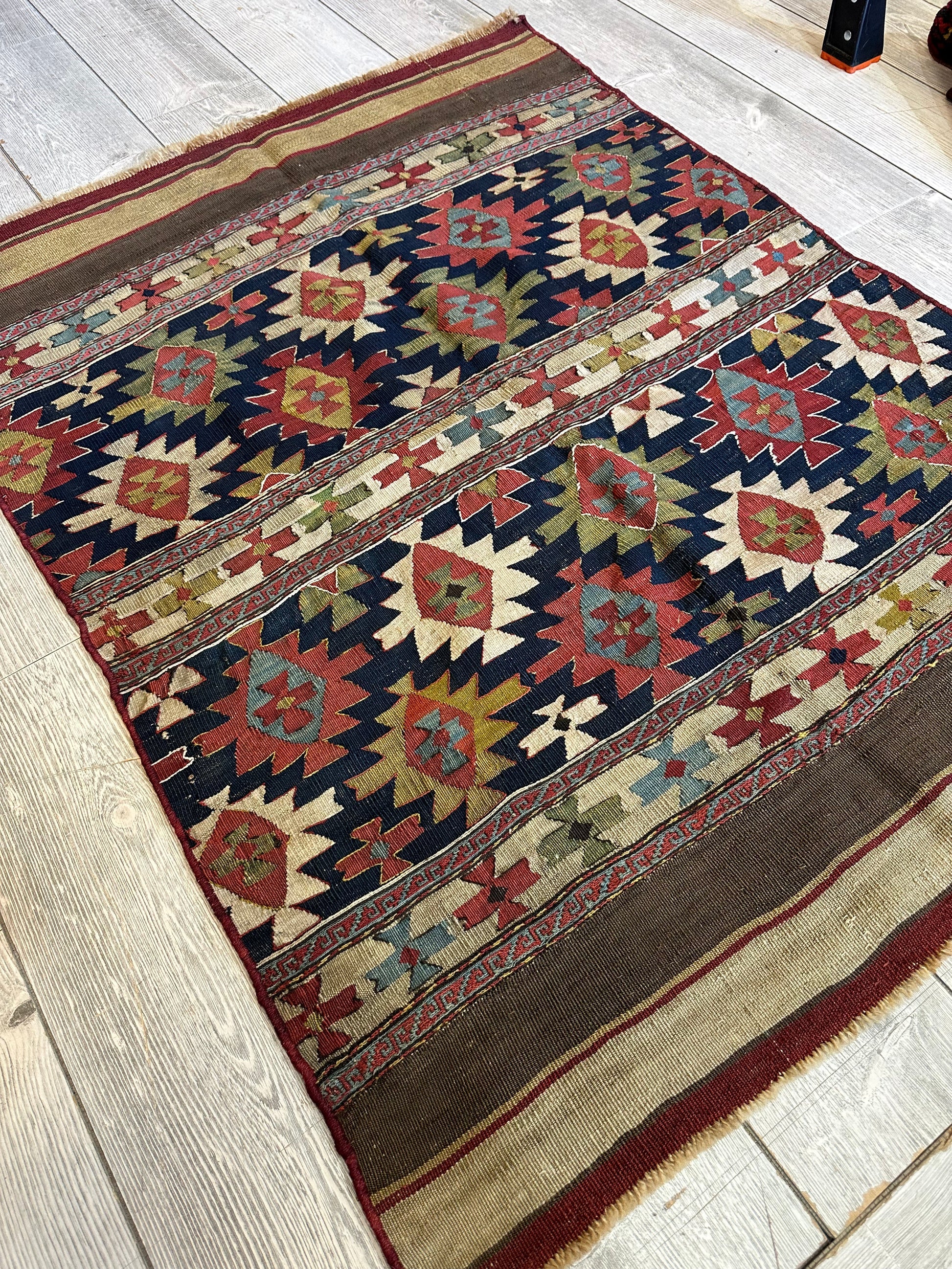 Antique 19th Century Caucasian Shahsavan Rug Rug 3’ x 4’ - Nuvé