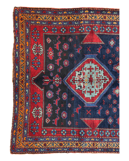 Antique 19th Century Handwoven Kazak Tribal Rug 5’ x 8’ - Nuvé