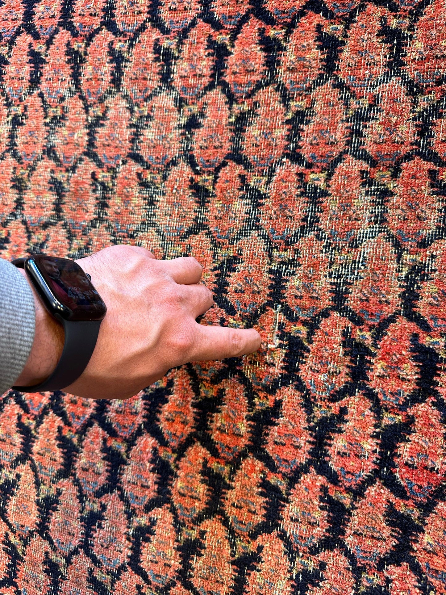 Antique All Over Paisley Kurdish Afshar Fragment Runner 3’3” x 7’7” - Nuvé