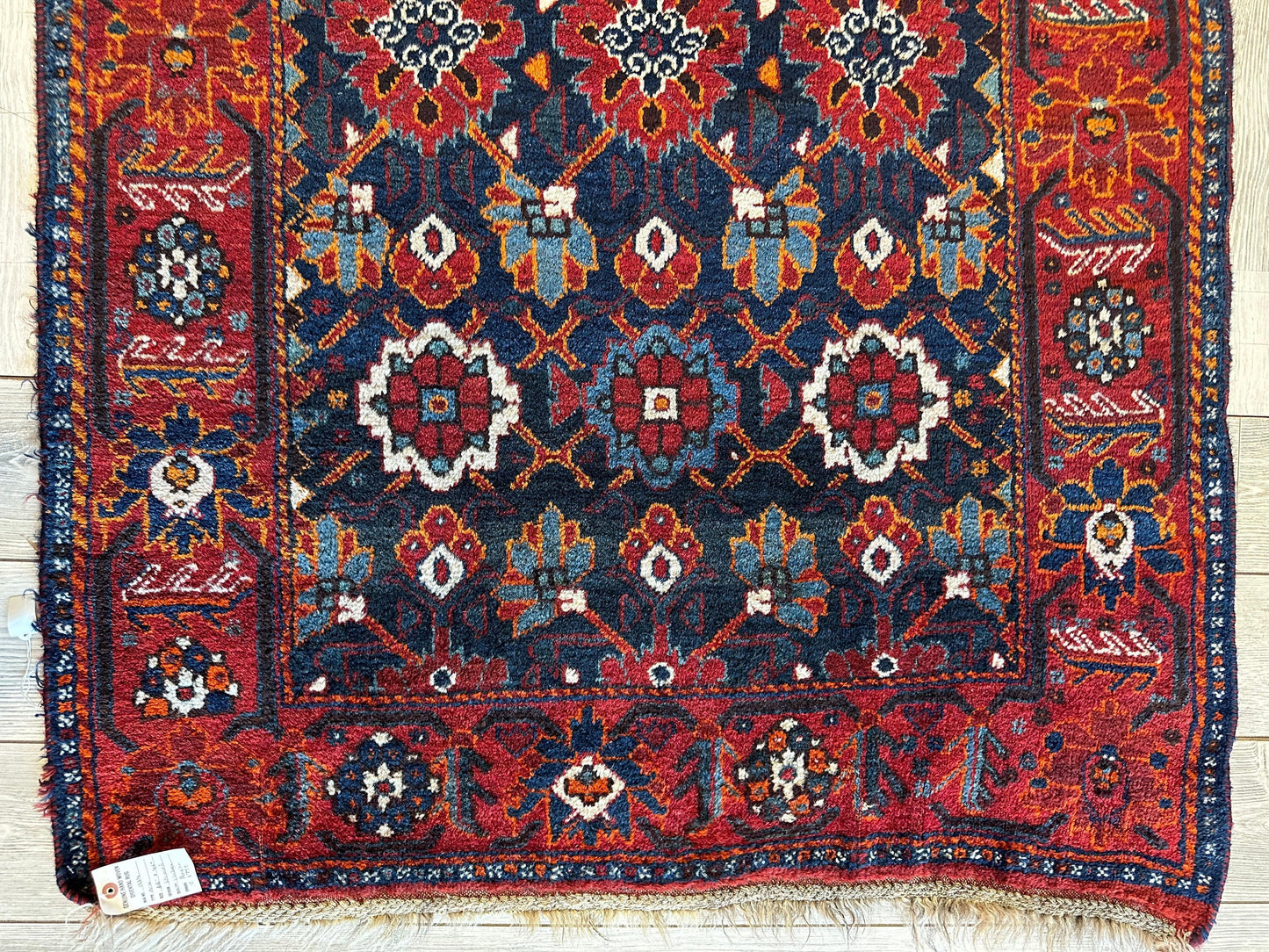 Antique Attractive Persian Khamseh Rug Early 20th Century 46” x 66” - Nuvé