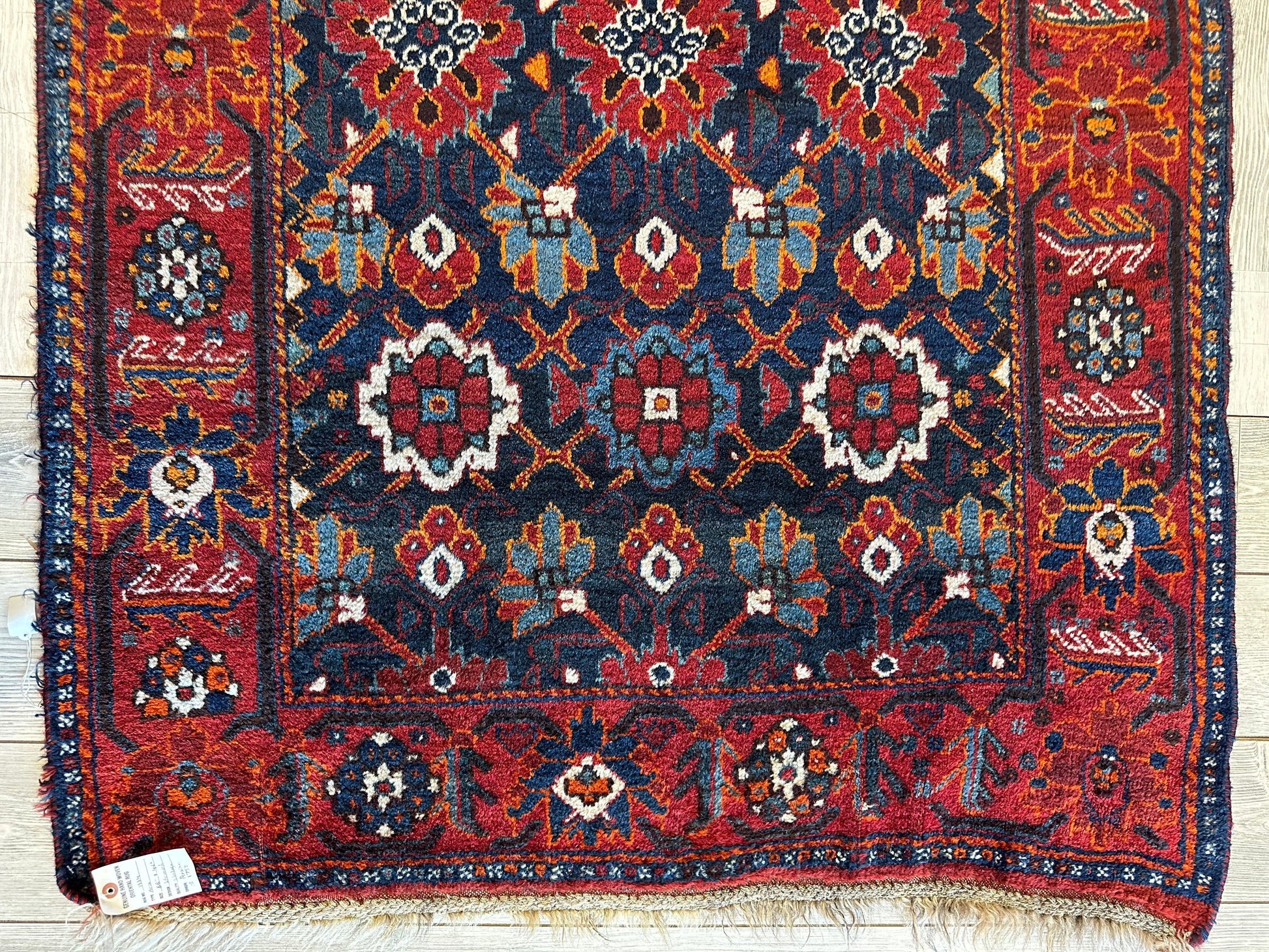 Antique Attractive Persian Khamseh Rug Early 20th Century 46” x 66” - Nuvé