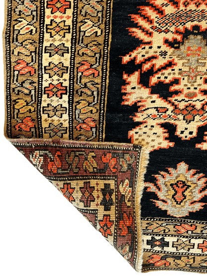 Antique Caucasian Karabakh Signed & Dated Wool on Wool Runner Rug 3 X 7 - Nuvé