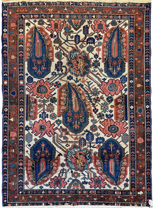Antique Persian Malayar Circa 1900 4’10 x 6’7” - Nuvé