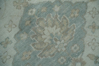 Antique Design Medallion Earthy Ivory and Camel 8x10 wool Area Rug - Nuvé