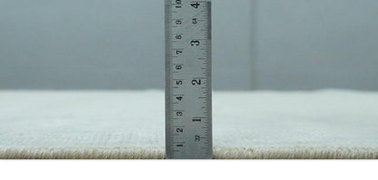 Antique Finish Silver, Gray and Charcoal Hand Knotted Oriental Oushak 8x10 wool Area Rug - Nuvé