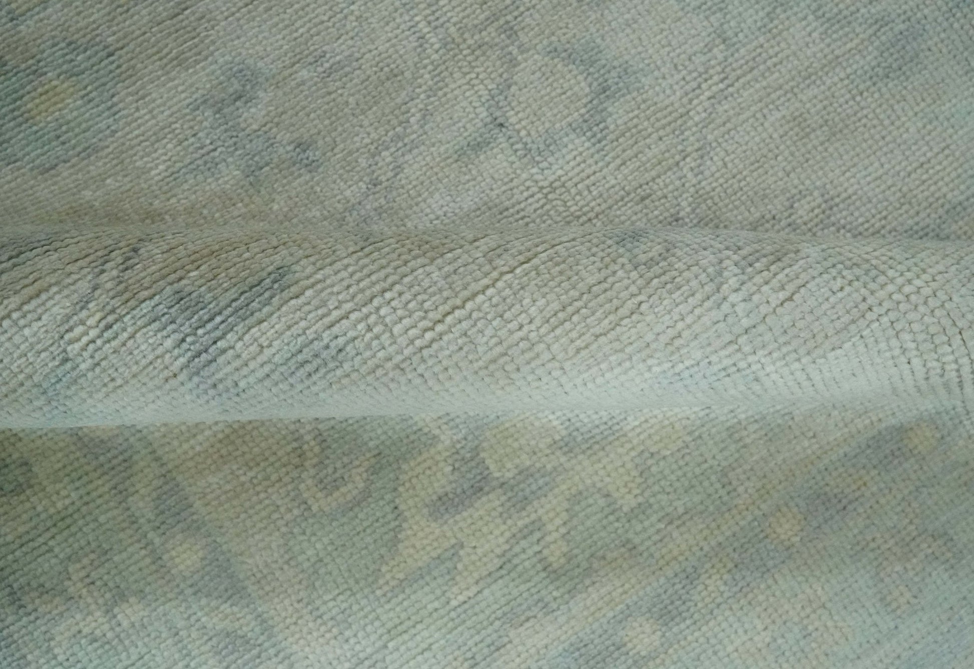 Antique Finish Silver, Gray and Charcoal Hand Knotted Oriental Oushak 8x10 wool Area Rug - Nuvé