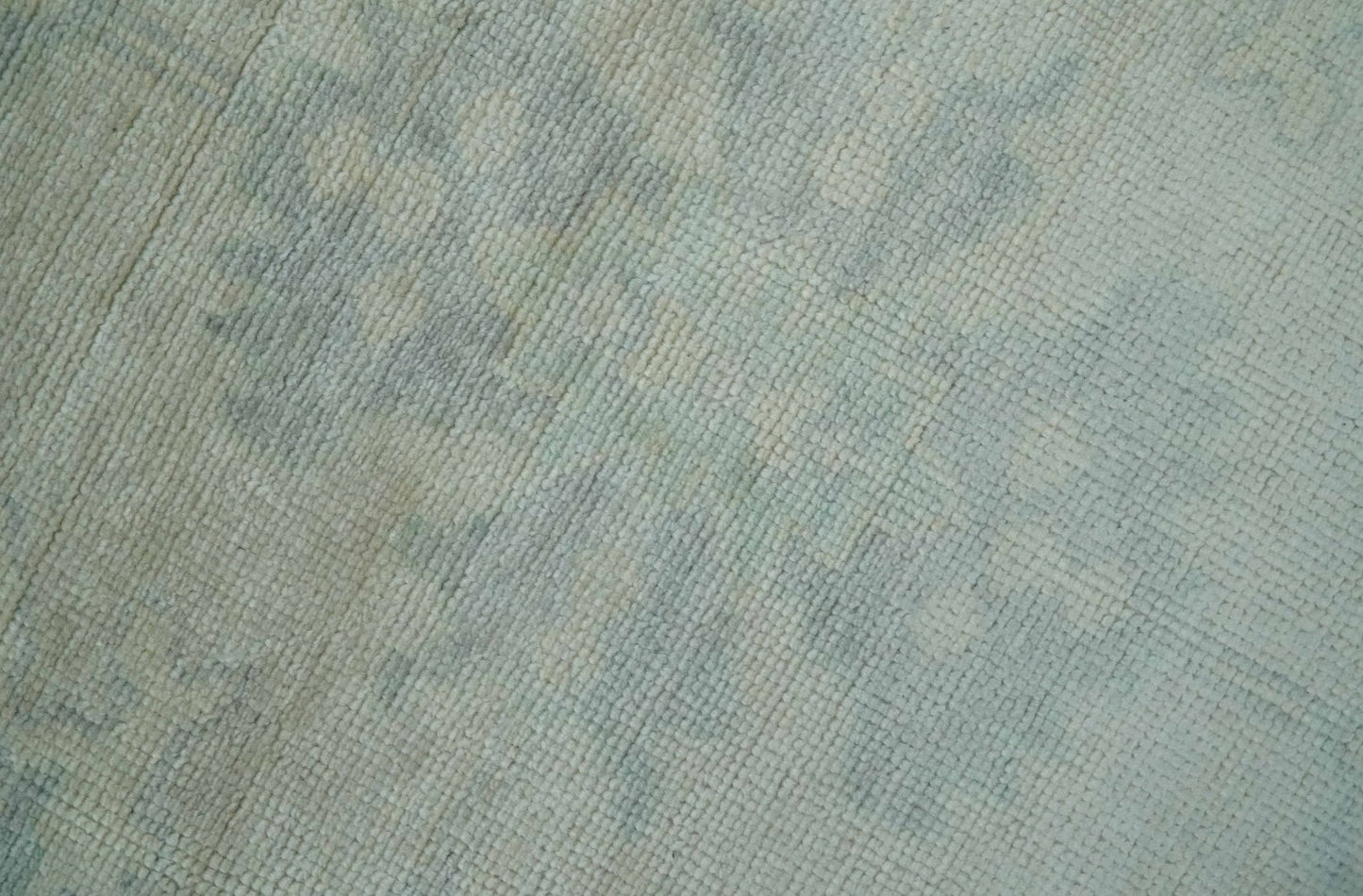 Antique Finish Silver, Gray and Charcoal Hand Knotted Oriental Oushak 8x10 wool Area Rug - Nuvé