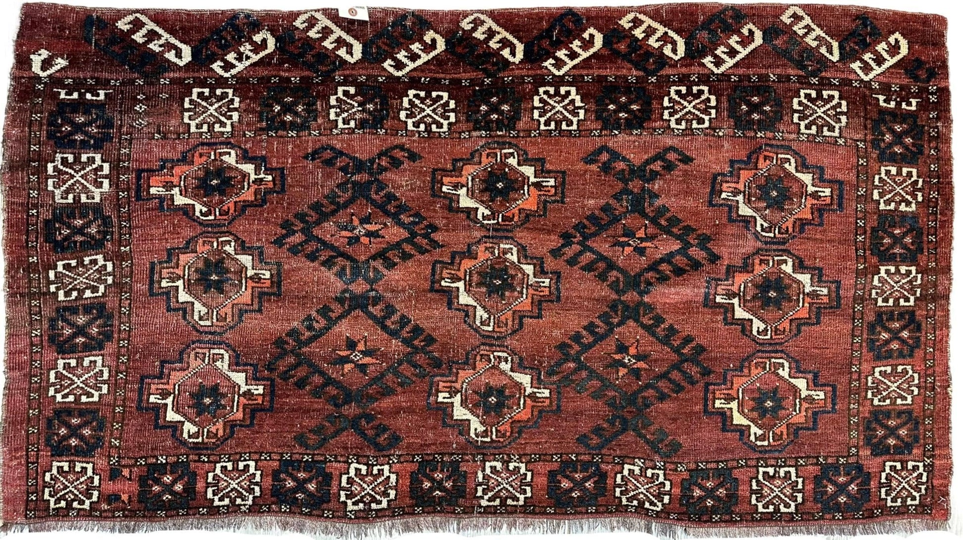 Antique Kizil Ayak Turkoman Chuval, Juval Rug 60"×34” - Nuvé