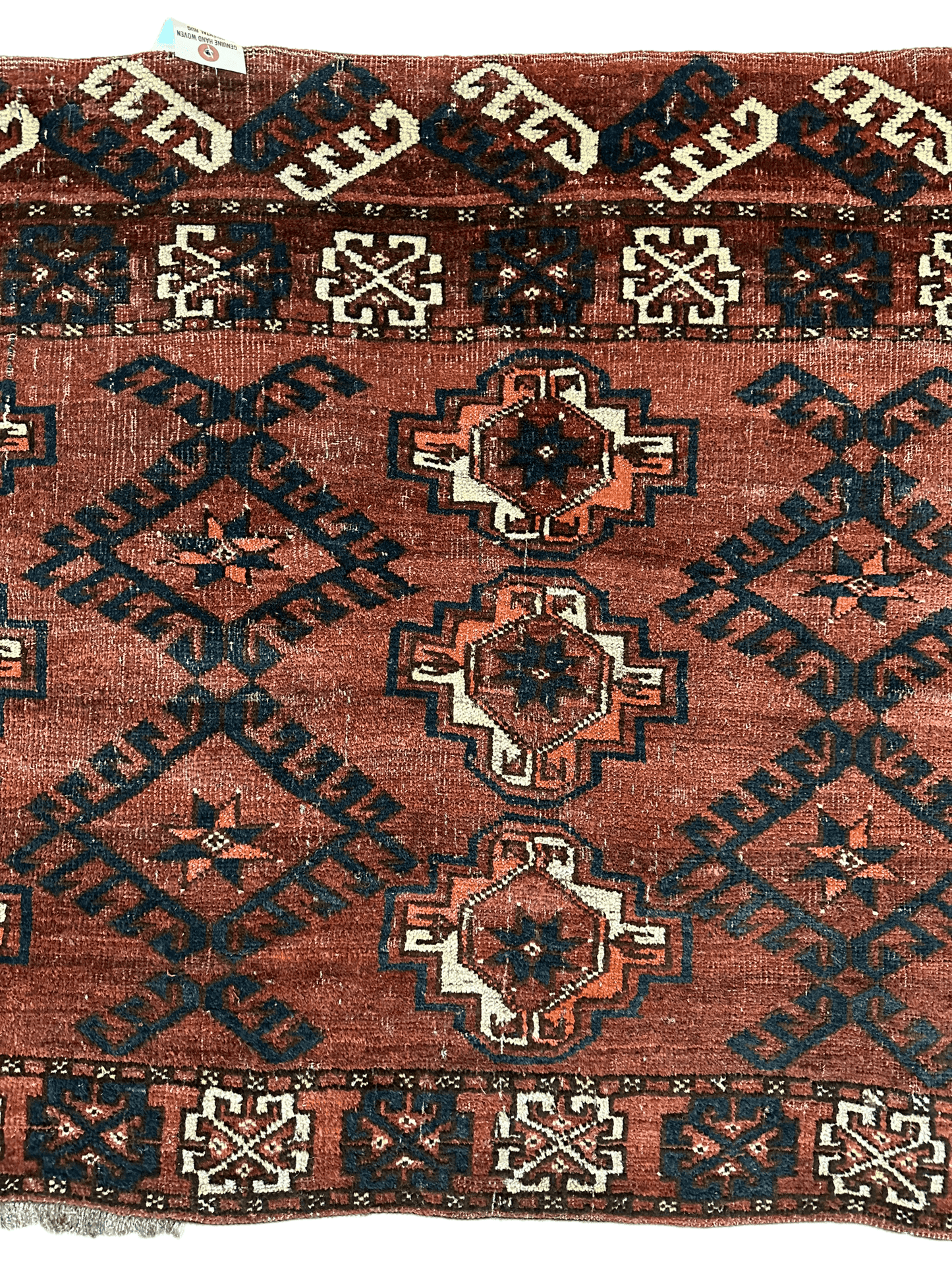 Antique Kizil Ayak Turkoman Chuval, Juval Rug 60"×34” - Nuvé