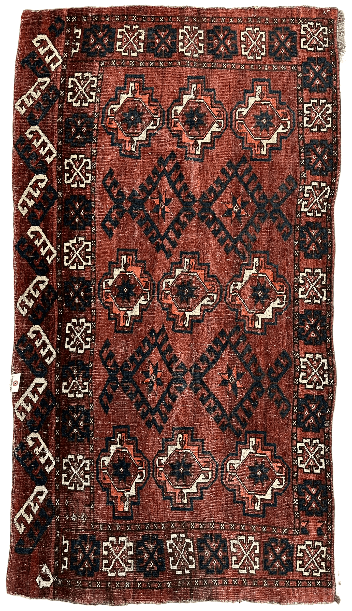 Antique Kizil Ayak Turkoman Chuval, Juval Rug 60"×34” - Nuvé