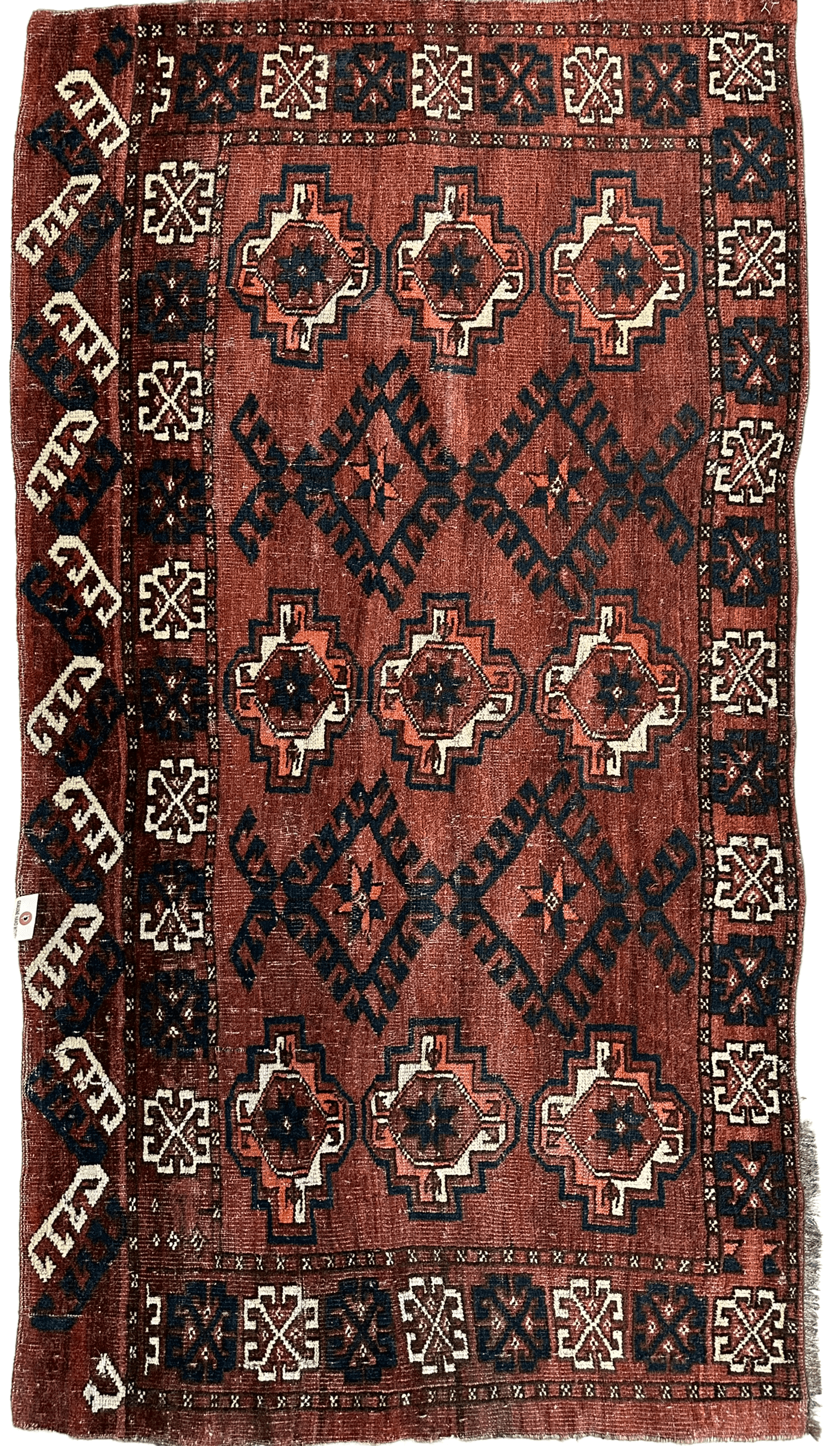 Antique Kizil Ayak Turkoman Chuval, Juval Rug 60"×34” - Nuvé