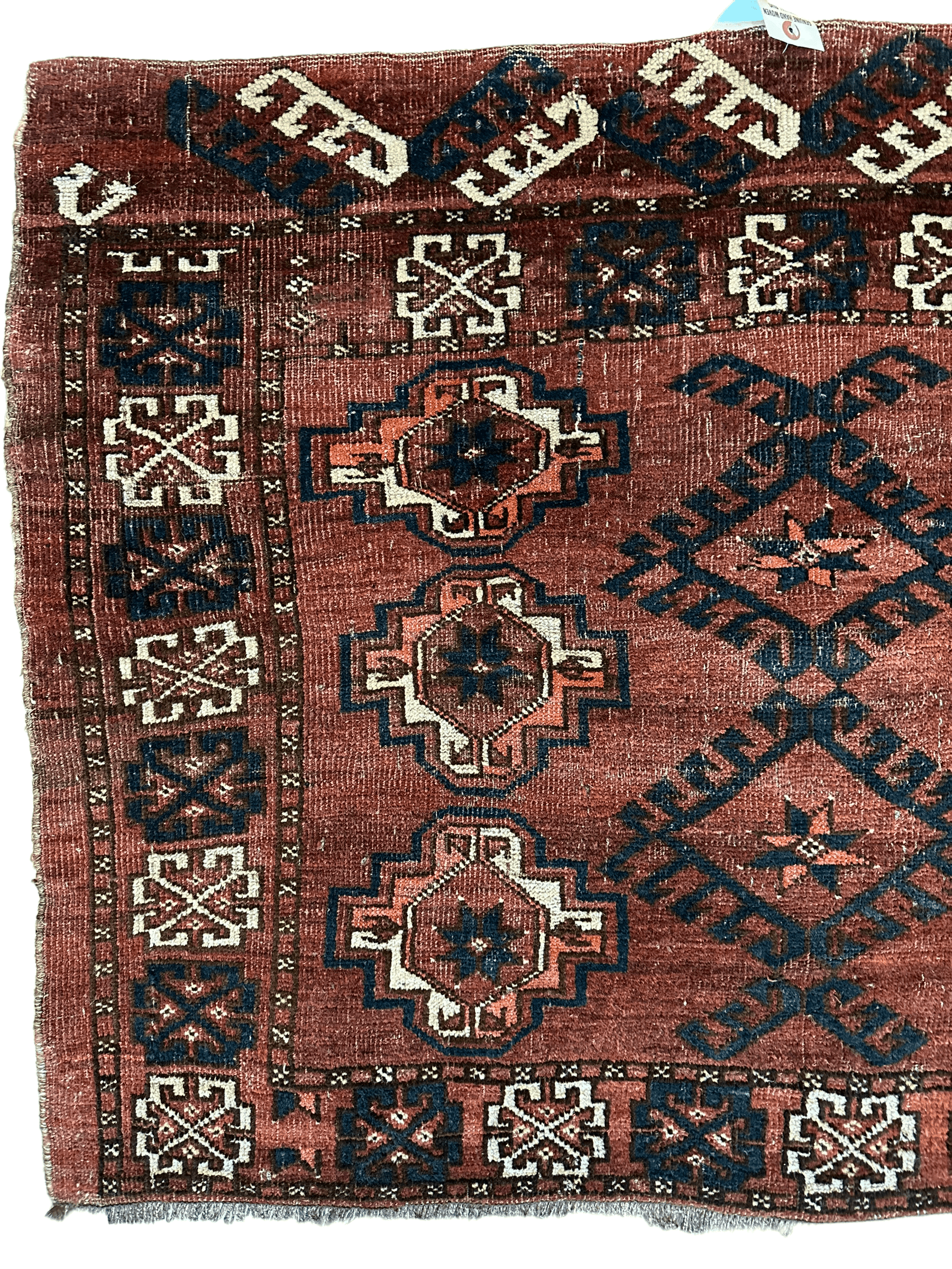 Antique Kizil Ayak Turkoman Chuval, Juval Rug 60"×34” - Nuvé