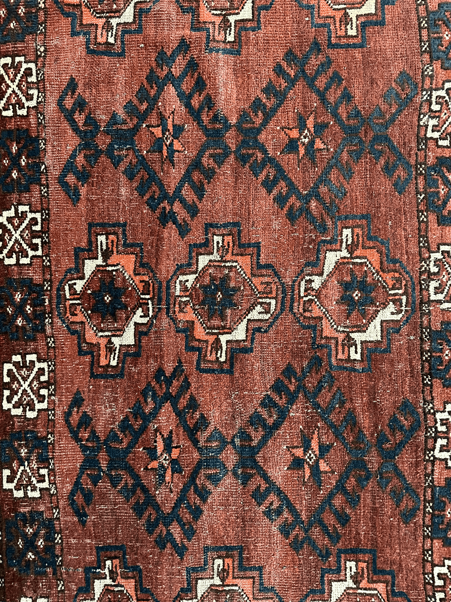 Antique Kizil Ayak Turkoman Chuval, Juval Rug 60"×34” - Nuvé