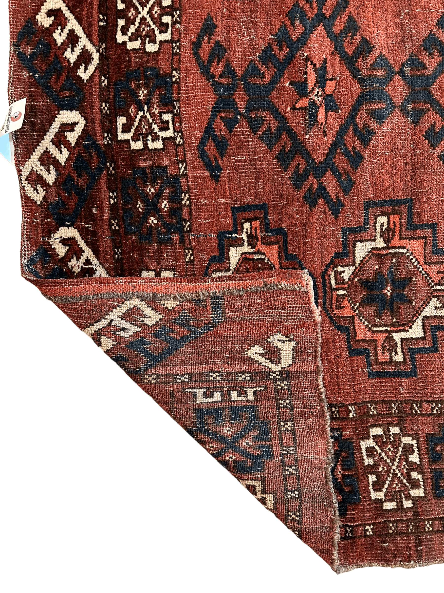 Antique Kizil Ayak Turkoman Chuval, Juval Rug 60"×34” - Nuvé
