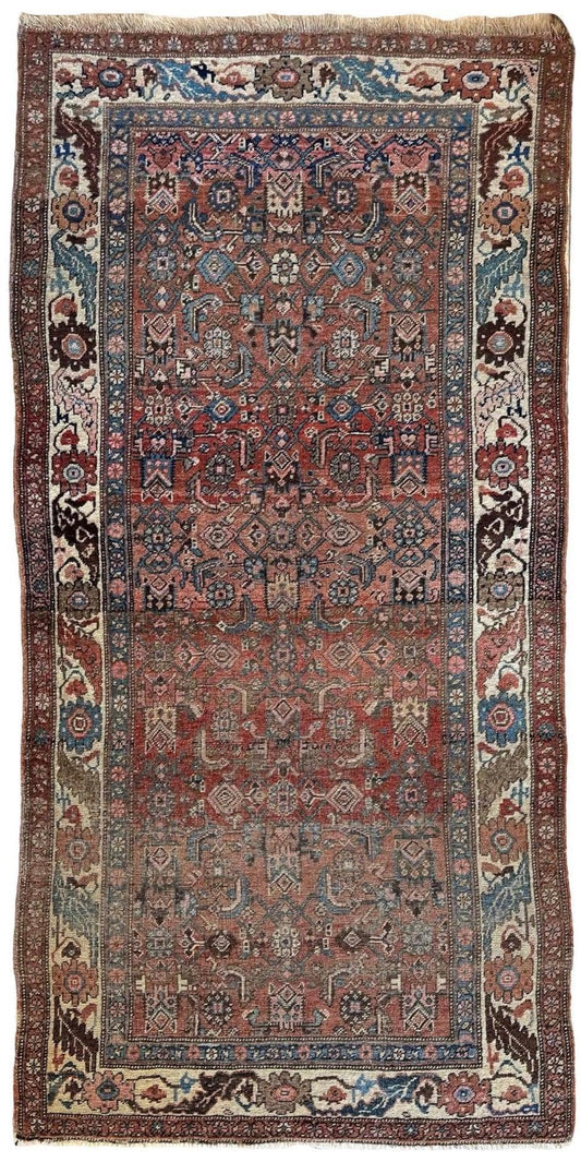 Antique Late 19th Century Persian Kurdish Gholtogh Rug 4 x 7 - Nuvé