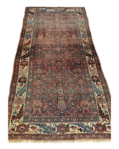 Antique Late 19th Century Persian Kurdish Gholtogh Rug 4 x 7 - Nuvé