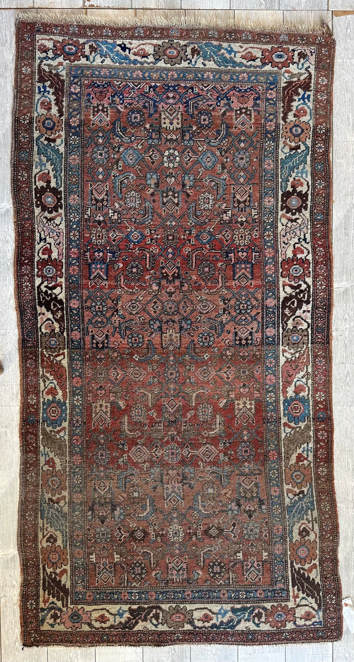 Antique Late 19th Century Persian Kurdish Gholtogh Rug 4 x 7 - Nuvé
