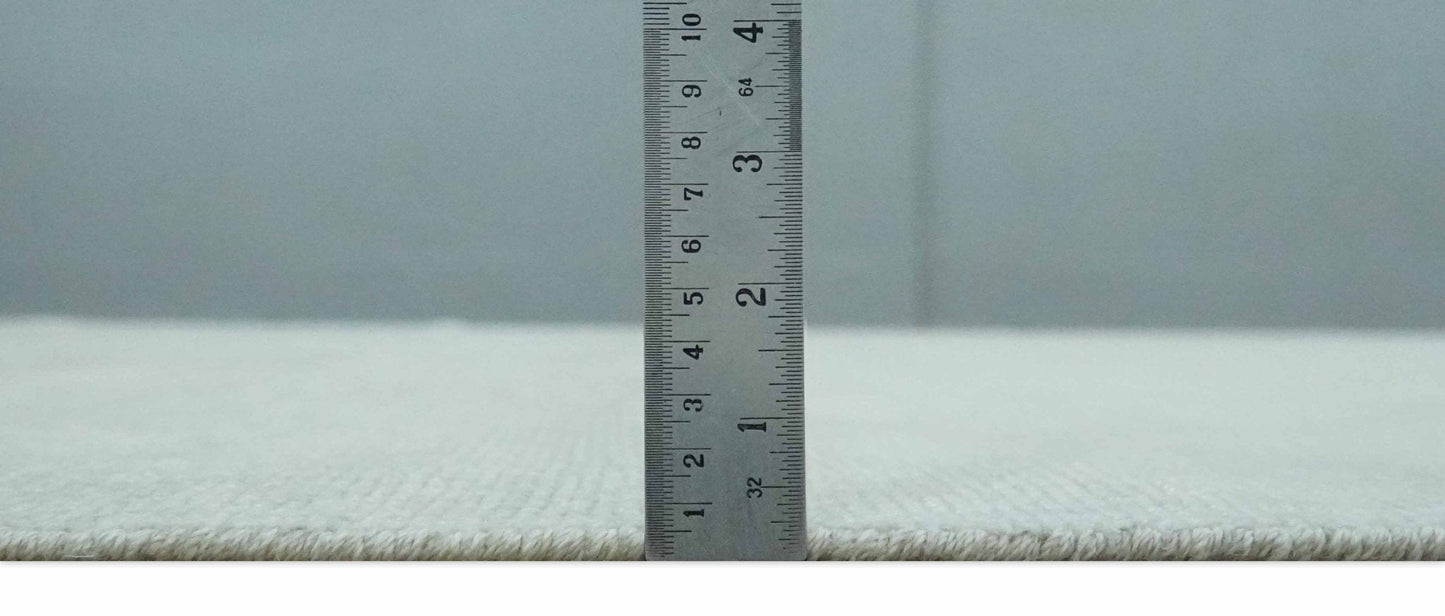 Antique look Beige and Gray Hand Knotted Oriental Oushak 8x10 wool Area Rug - Nuvé