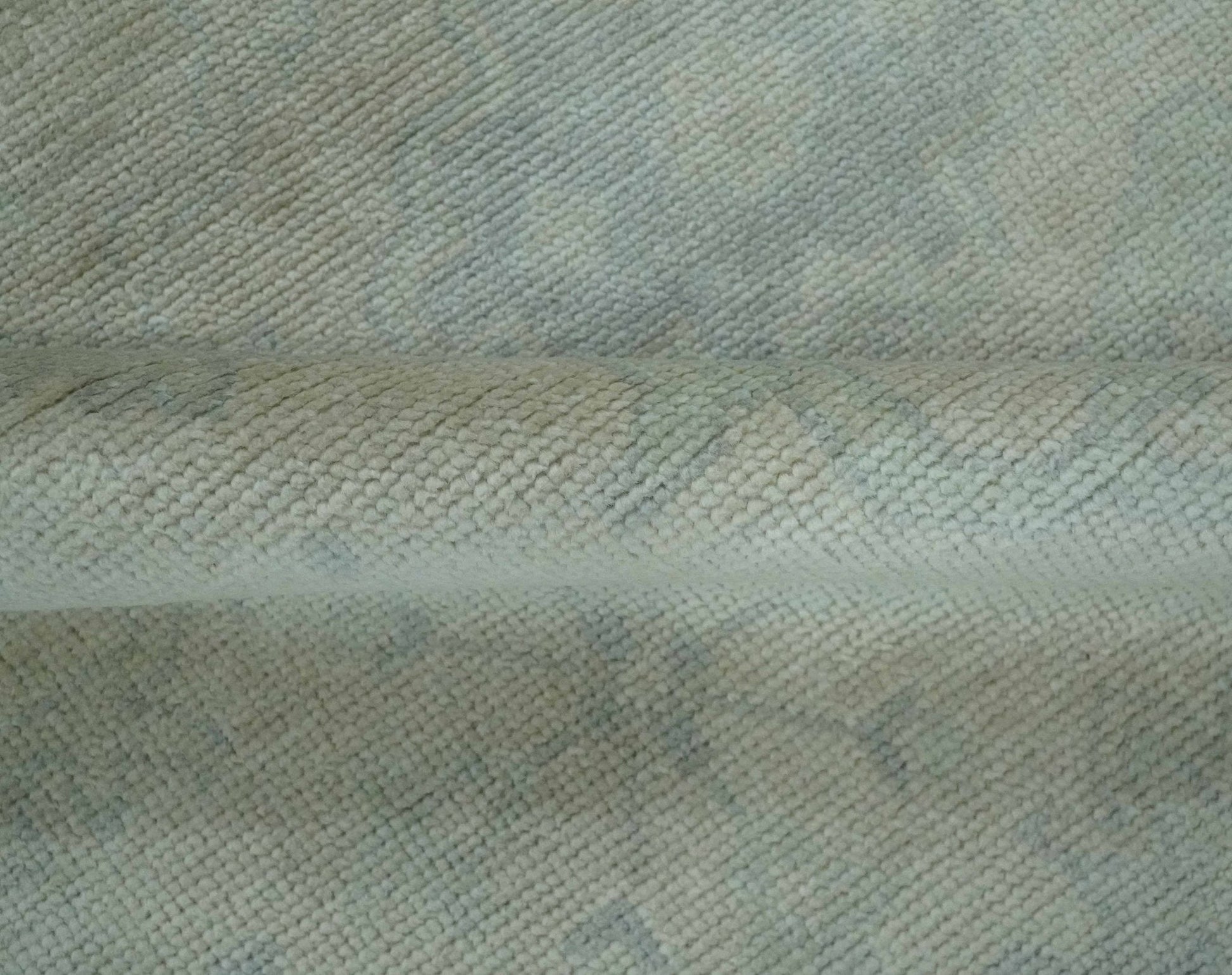 Antique look Beige and Gray Hand Knotted Oriental Oushak 8x10 wool Area Rug - Nuvé